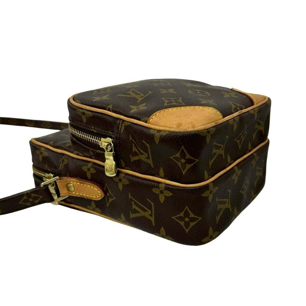 LOUIS VUITTON Authentic Brown Monogram Leather Pochette Shoulder Bag - Picture 7 of 10